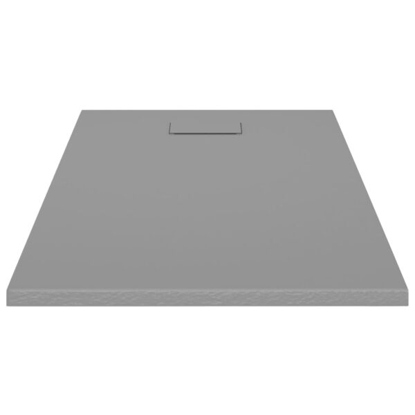 vidaXL Shower Base Tray SMC Gray 47.2"x27.6" - Image 3