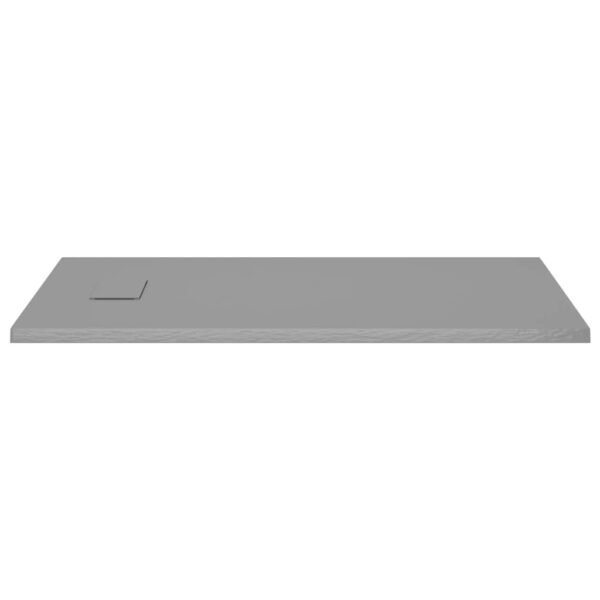 vidaXL Shower Base Tray SMC Gray 47.2"x27.6" - Image 4