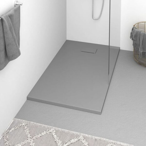 vidaXL Shower Base Tray SMC Gray 47.2"x27.6"