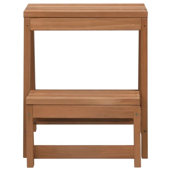 vidaXL Foldable Step Stool Solid Firwood - Image 2