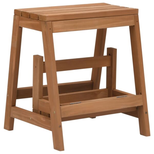 vidaXL Foldable Step Stool Solid Firwood - Image 5