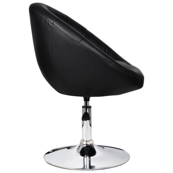 vidaXL Bar Stools 2 pcs Black Faux Leather - Image 5