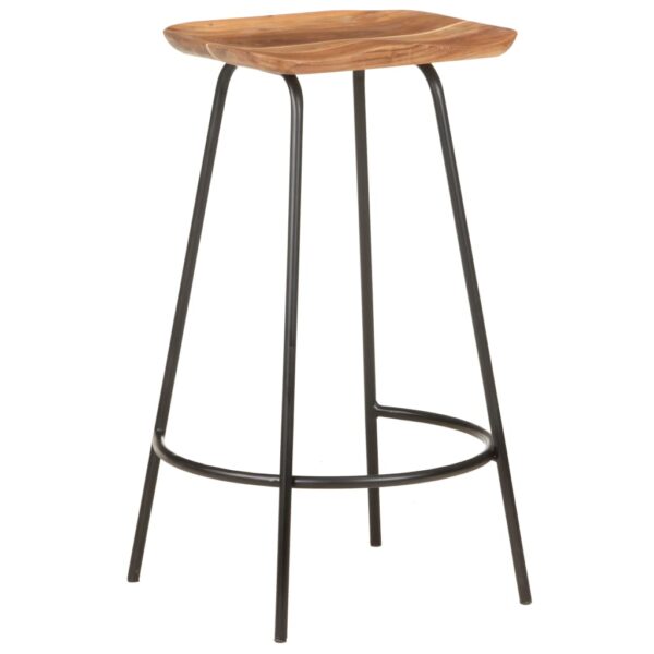 vidaXL Bar Stools 4 pcs Solid Acacia Wood - Image 11