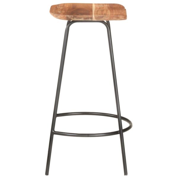 vidaXL Bar Stools 4 pcs Solid Acacia Wood - Image 5