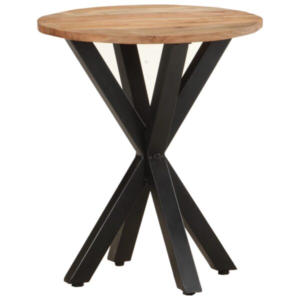 vidaXL Side Table 18.9"x18.9"x22" Solid Acacia Wood