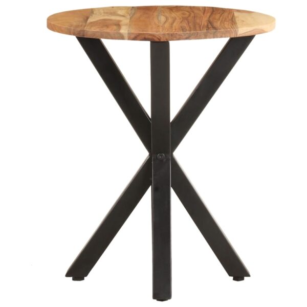 vidaXL Side Table 18.9"x18.9"x22" Solid Acacia Wood - Image 2