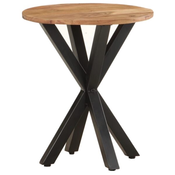 vidaXL Side Table 18.9"x18.9"x22" Solid Acacia Wood - Image 8