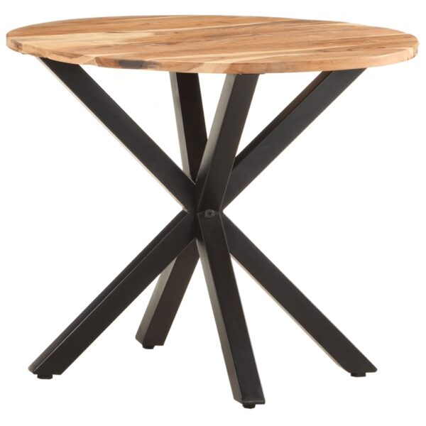 vidaXL Side Table 26.8"x26.8"x22" Solid Acacia Wood - Image 9