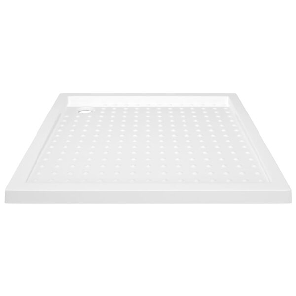 vidaXL Shower Base Tray with Dots White 35.4"x35.4"x1.6" ABS - Image 3