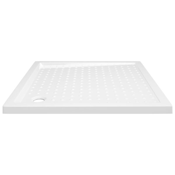 vidaXL Shower Base Tray with Dots White 35.4"x35.4"x1.6" ABS - Image 4