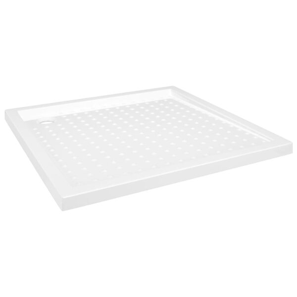 vidaXL Shower Base Tray with Dots White 31.5"x31.5"x1.6" ABS - Image 2