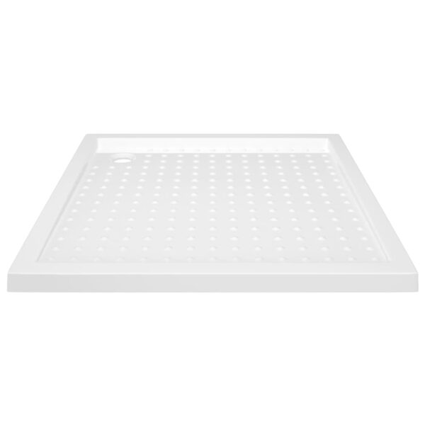 vidaXL Shower Base Tray with Dots White 31.5"x31.5"x1.6" ABS - Image 3