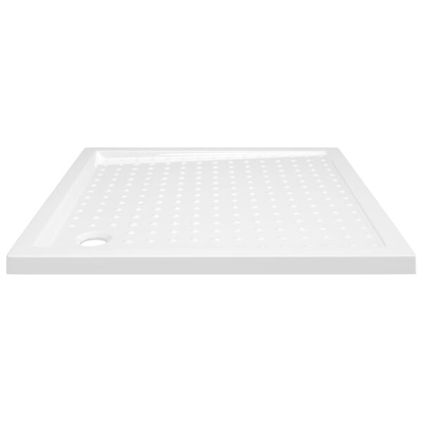 vidaXL Shower Base Tray with Dots White 31.5"x31.5"x1.6" ABS - Image 4