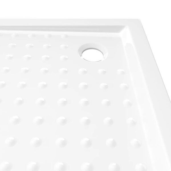 vidaXL Shower Base Tray with Dots White 31.5"x31.5"x1.6" ABS - Image 6