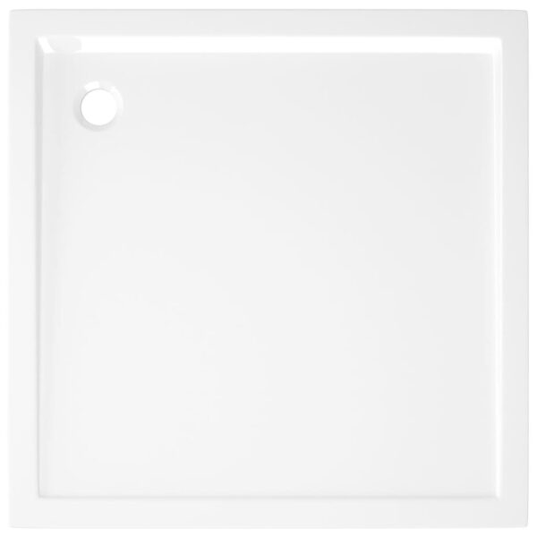 vidaXL Square ABS Shower Base Tray White 31.5"x31.5" - Image 5