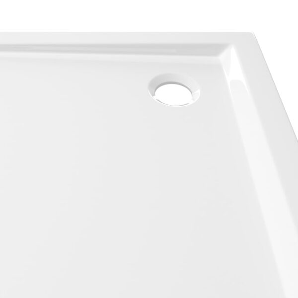 vidaXL Square ABS Shower Base Tray White 31.5"x31.5" - Image 6