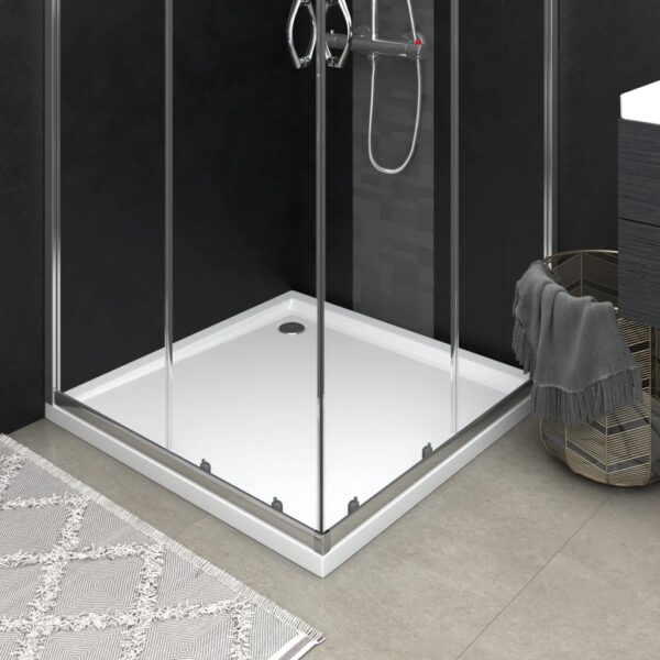 vidaXL Square ABS Shower Base Tray White 31.5"x31.5"