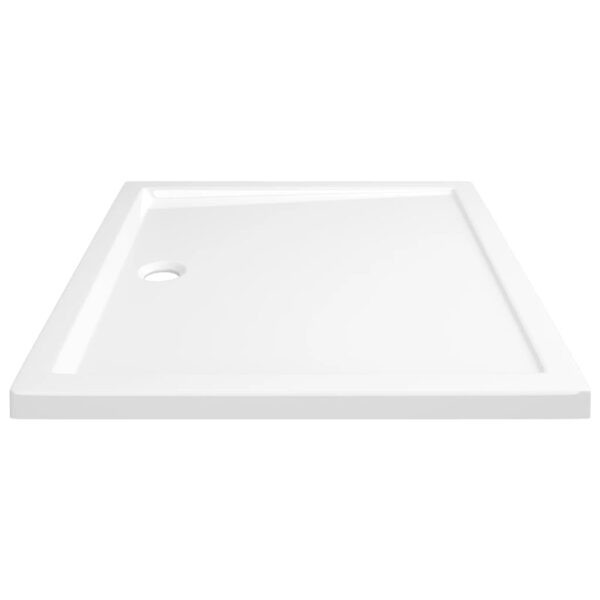 vidaXL Rectangular ABS Shower Base Tray White 31.5"x35.4" - Image 4