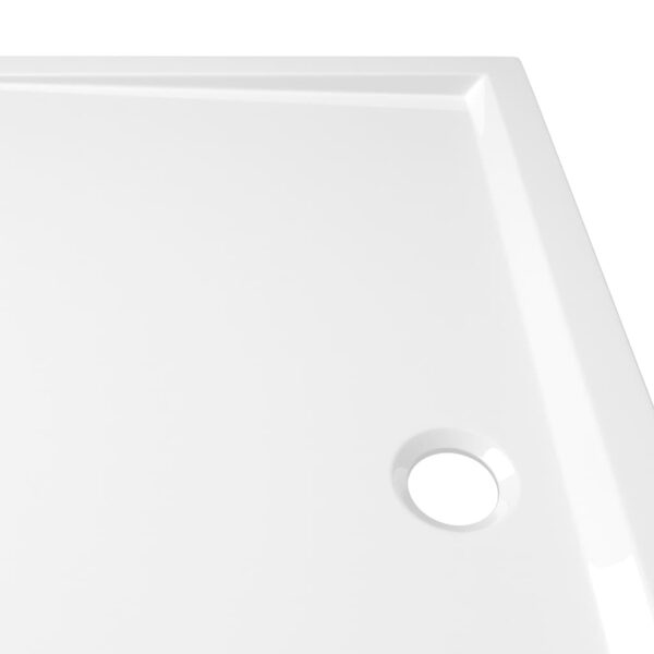 vidaXL Rectangular ABS Shower Base Tray White 31.5"x35.4" - Image 6