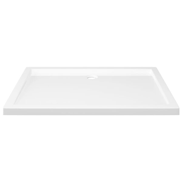 vidaXL Rectangular ABS Shower Base Tray White 31.5"x43.3" - Image 3