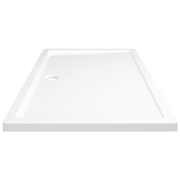 vidaXL Rectangular ABS Shower Base Tray White 31.5"x47.2" - Image 5