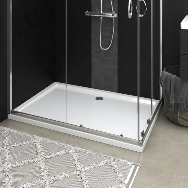 vidaXL Rectangular ABS Shower Base Tray White 31.5"x47.2"