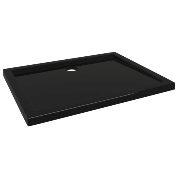 vidaXL Rectangular ABS Shower Base Tray Black 31.5"x39.4" - Image 2