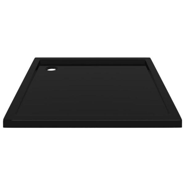 vidaXL Square ABS Shower Base Tray Black 35.4"x35.4" - Image 4