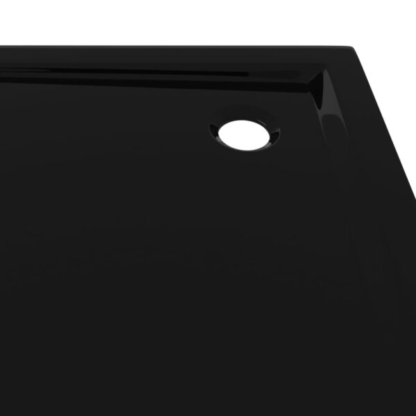 vidaXL Square ABS Shower Base Tray Black 35.4"x35.4" - Image 6