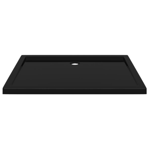 vidaXL Rectangular ABS Shower Base Tray Black 31.5"x43.3" - Image 3