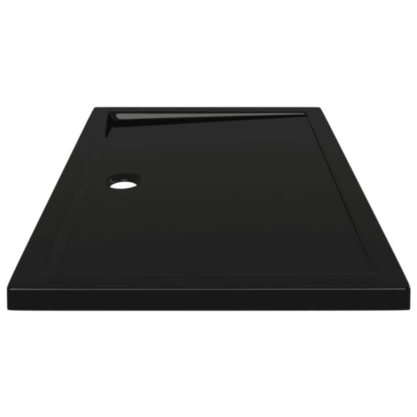 vidaXL Rectangular ABS Shower Base Tray Black 31.5"x43.3" - Image 4