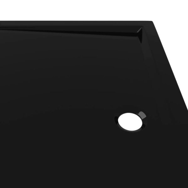 vidaXL Rectangular ABS Shower Base Tray Black 31.5"x43.3" - Image 6