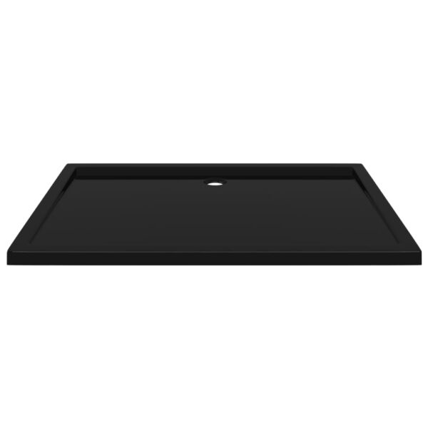 vidaXL Rectangular ABS Shower Base Tray Black 31.5"x47.2" - Image 3