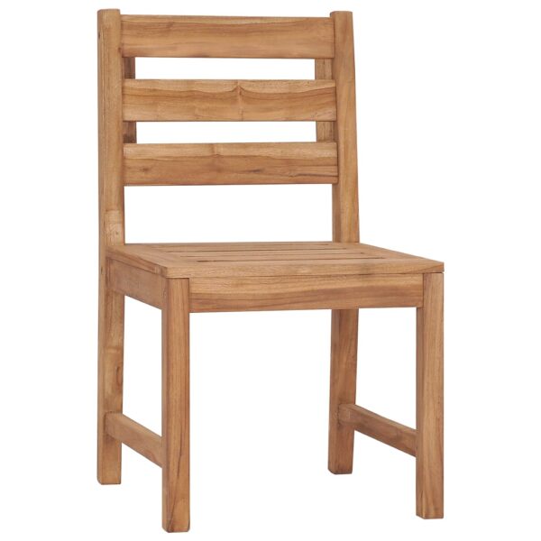 vidaXL Patio Chairs 2 pcs Solid Teak Wood - Image 2