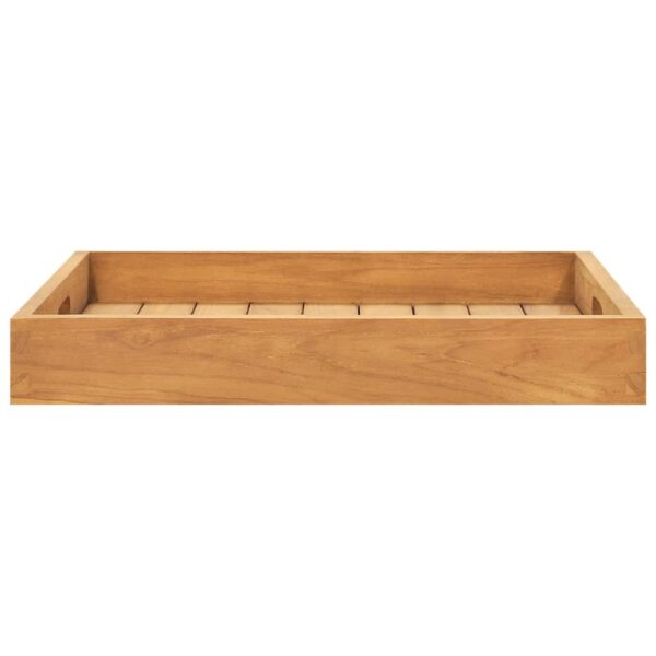 vidaXL Serving Tray 19.7"x19.7" Solid Wood Teak - Image 2