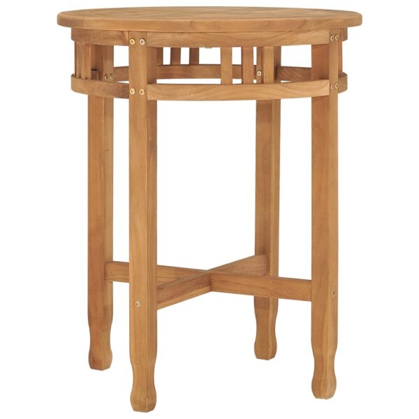 vidaXL Bistro Table Ã˜23.6"x23.6" Solid Teak Wood