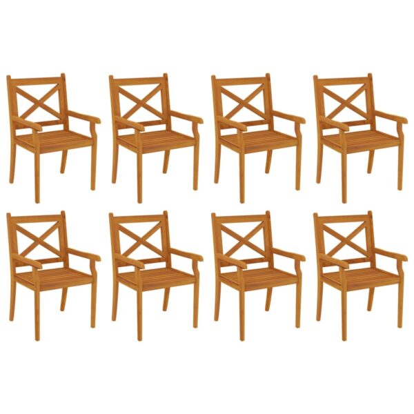 vidaXL 9 Piece Patio Dining Set Solid Wood Acacia - Image 7