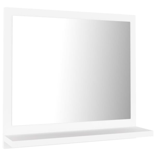 vidaXL Bathroom Mirror White 15.7"x4.1"x14.6" Engineered Wood - Image 2