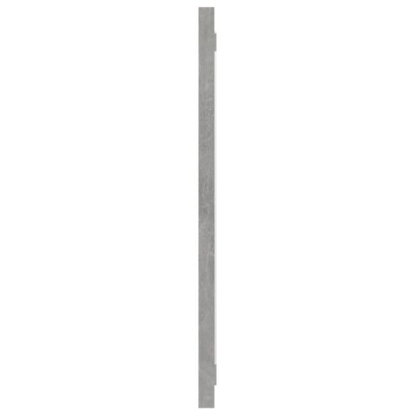 vidaXL Bathroom Mirror Concrete Gray 35.4"x0.6"x14.6" Engineered Wood - Image 4