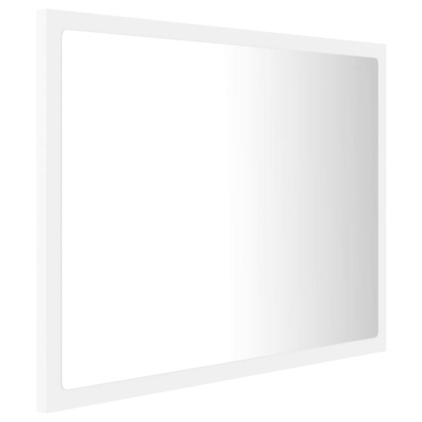 vidaXL LED Bathroom Mirror White 23.6"x3.3"x14.6" Acrylic - Image 4