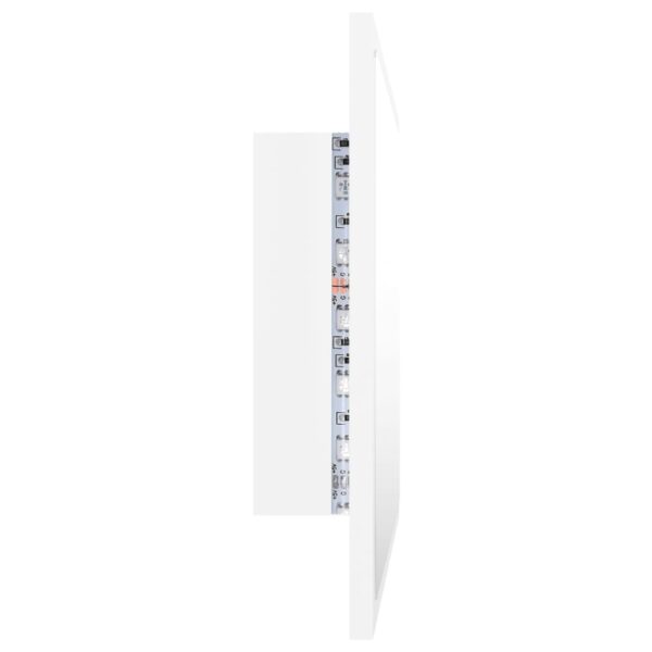 vidaXL LED Bathroom Mirror White 23.6"x3.3"x14.6" Acrylic - Image 5