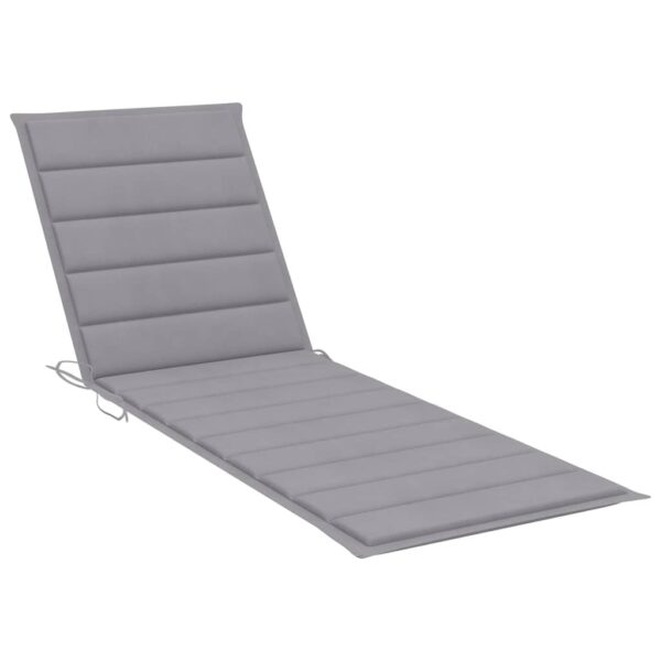 vidaXL Patio Sun Lounger with Cushion Solid Acacia Wood - Image 10