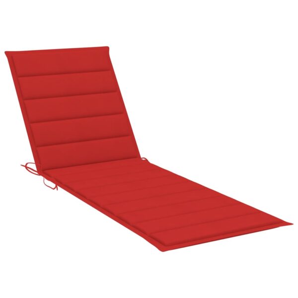 vidaXL Patio Sun Lounger with Cushion Solid Acacia Wood - Image 10