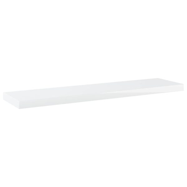 vidaXL Bookshelf Boards 8 pcs High Gloss White 15.7"x3.9"x0.6" Engineered Wood - Image 2