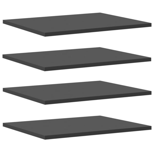 vidaXL Bookshelf Boards 4 pcs Gray 15.7"x19.7"x0.6" Engineered Wood - Image 2