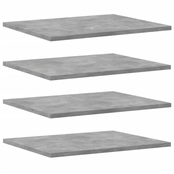 vidaXL Bookshelf Boards 8 pcs Concrete Gray 15.7"x19.7"x0.6" Engineered Wood - Image 2