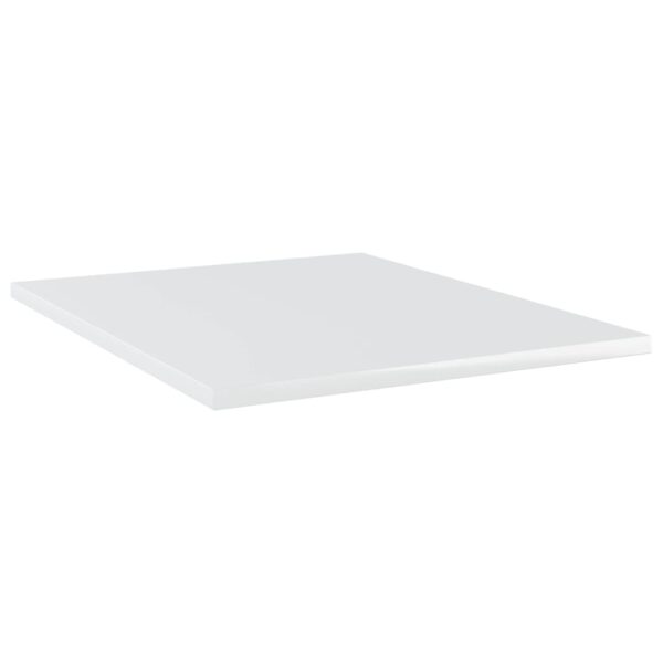 vidaXL Bookshelf Boards 4 pcs High Gloss White 15.7"x19.7"x0.6" Engineered Wood - Image 2