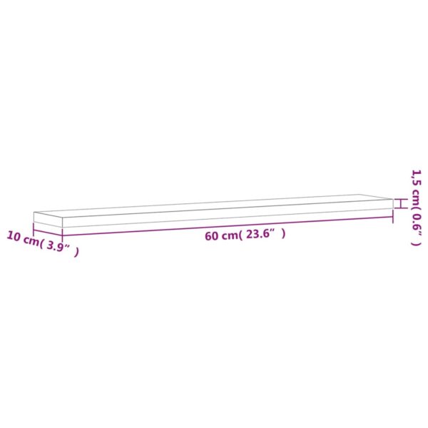 vidaXL Bookshelf Boards 8 pcs Gray 23.6"x3.9"x0.6" Engineered Wood - Image 9