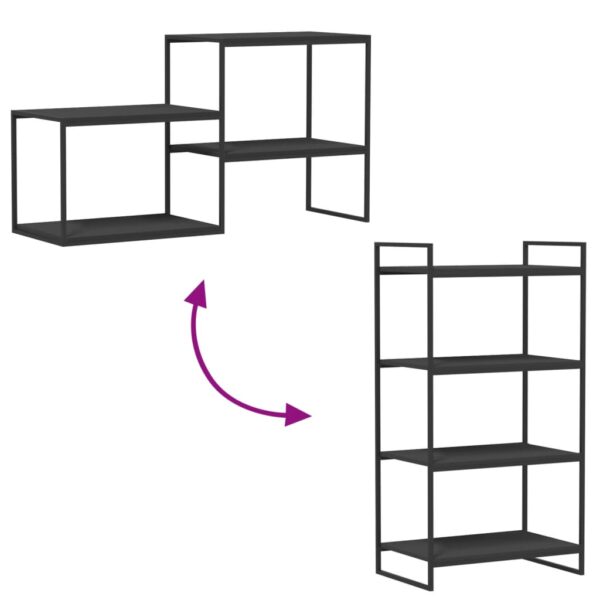 vidaXL Bookshelf Boards 4 pcs Gray 23.6"x15.7"x0.6" Engineered Wood - Image 7