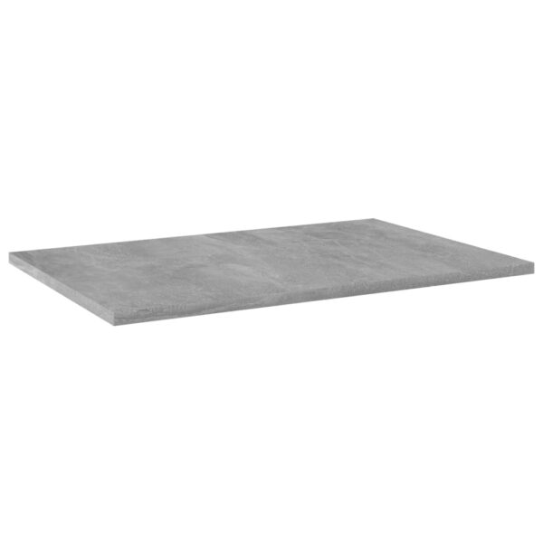 vidaXL Bookshelf Boards 8 pcs Concrete Gray 23.6"x15.7"x0.6" Engineered Wood - Image 2